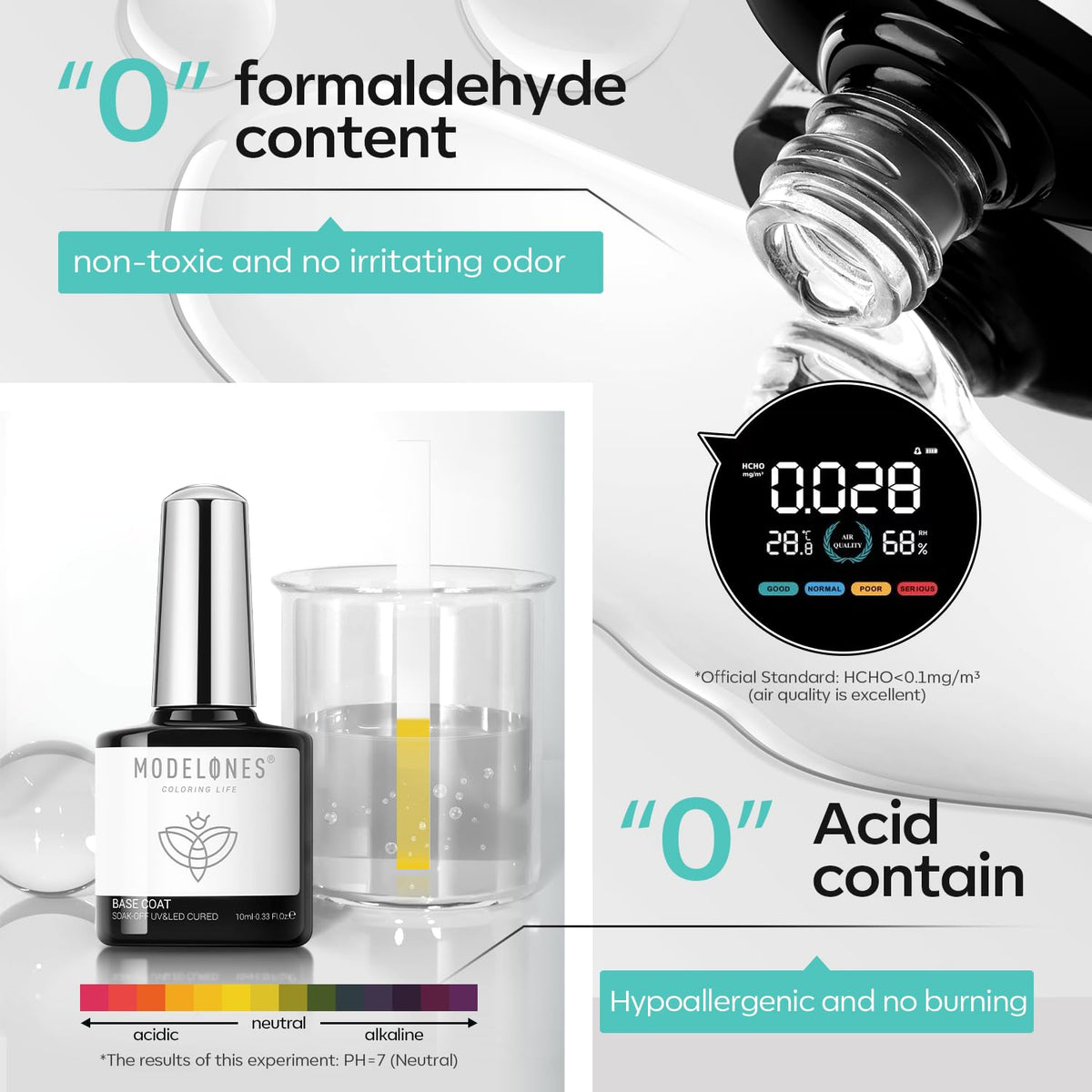 modelones 10ml gel top coat bottle close-up