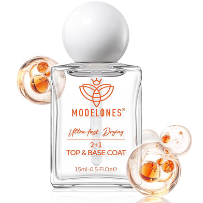 modelones 3-in-1 Nail Top & Base Coat front view
