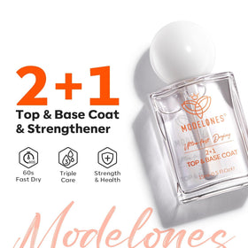 modelones 3-in-1 Nail Top & Base Coat side view