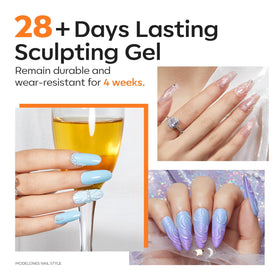 modelones 3D Nail Gel application on nails