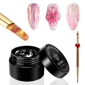 modelones 3D Nail Gel Kit 9g with nail art brush front view