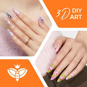 modelones 3D Nail Gel Kit with mixed nail art designs