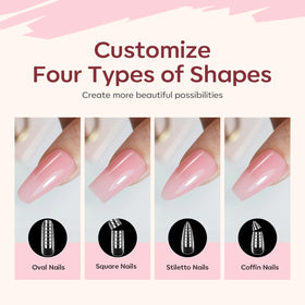 modelones 48 dual nail forms in assorted sizes