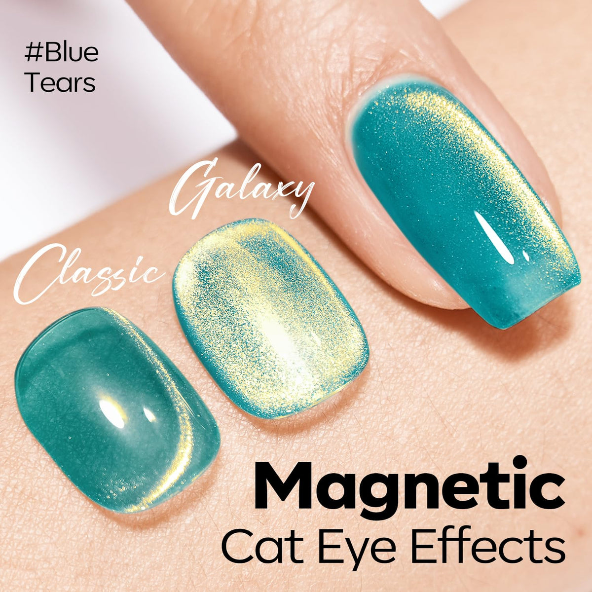 modelones 9D Magnetic Cat Eye Gel Nail Polish bottle with magnetic wand