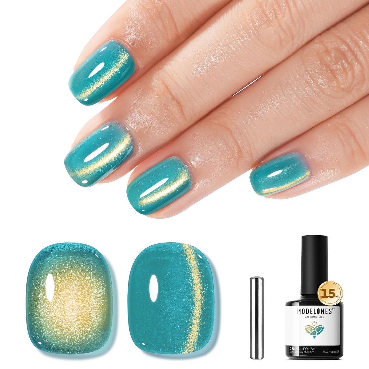 modelones 9D Magnetic Cat Eye Gel Nail Polish front view