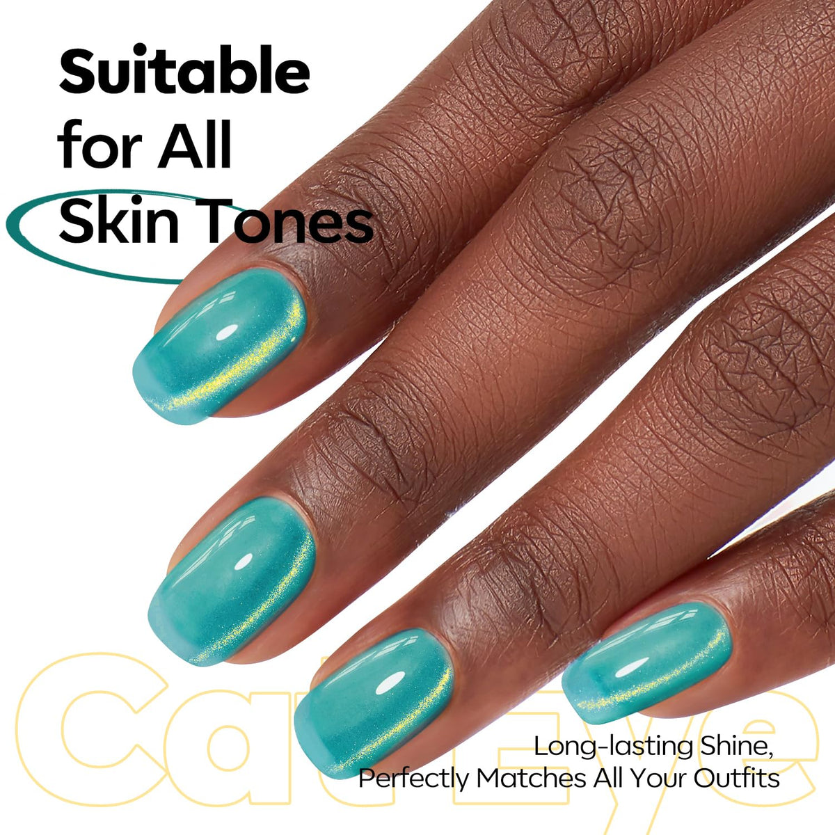 modelones 9D Magnetic Cat Eye Gel Nail Polish in blue purple shade