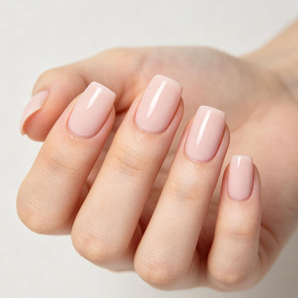 modelones Baby Pink Press On Nails 32Pcs kit front view