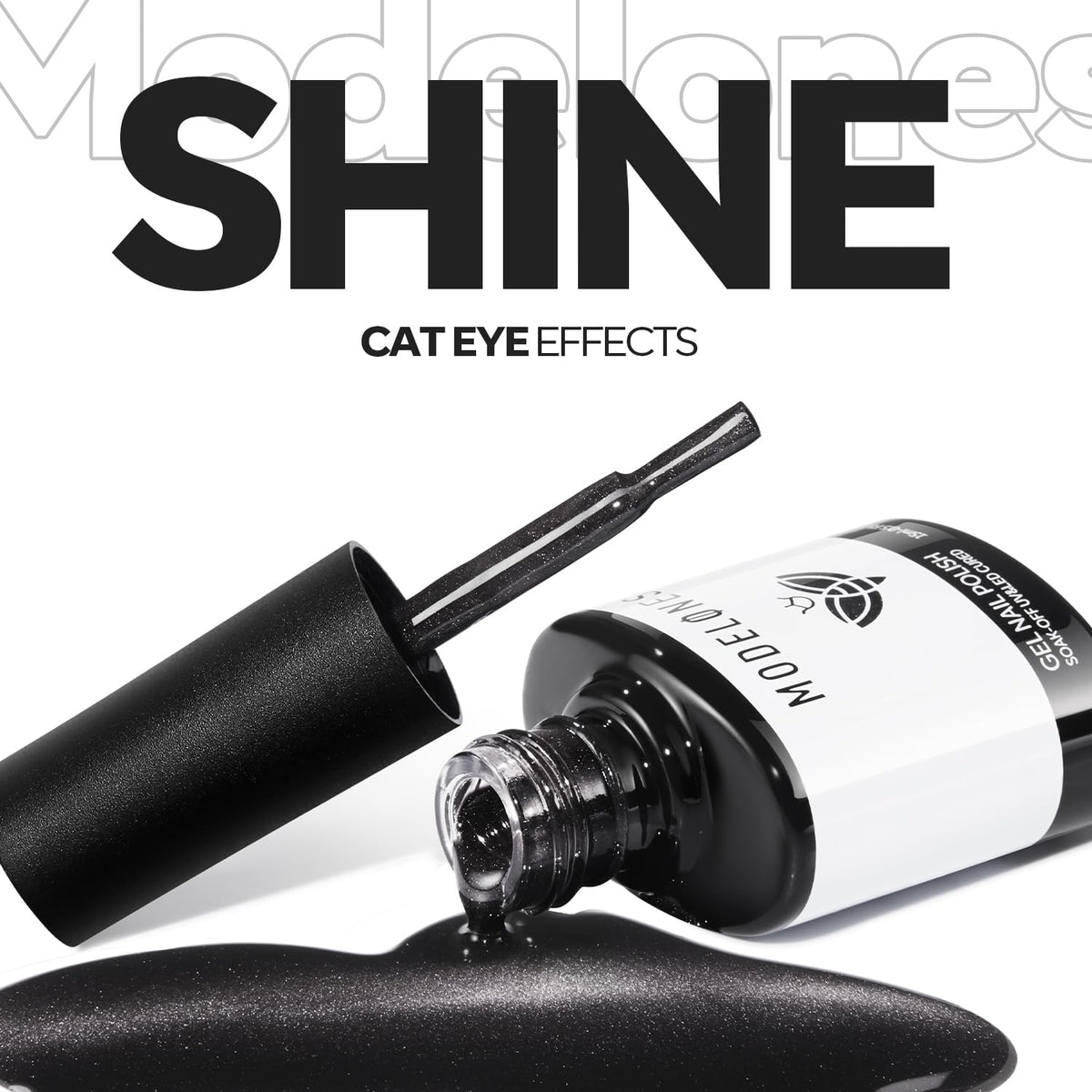 modelones Black Cat Eye Gel Nail Polish 15ML packaging