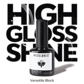 modelones Black Gel Nail Polish 15ml with nail art tools