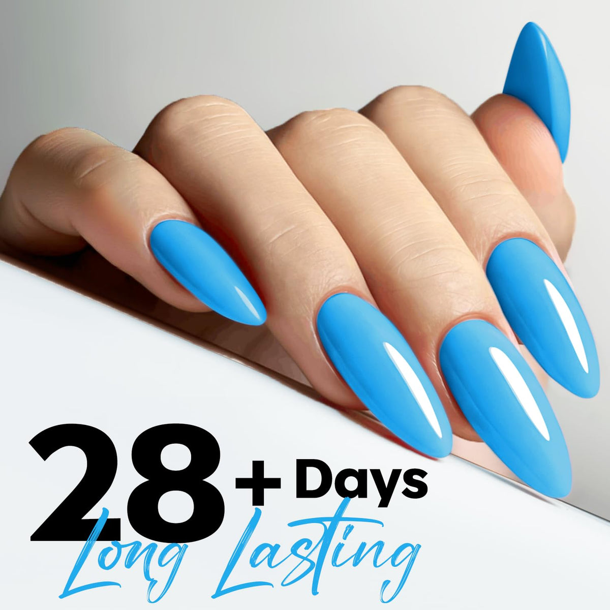 modelones Blue Gel Nail Polish 15ml bottle with cap