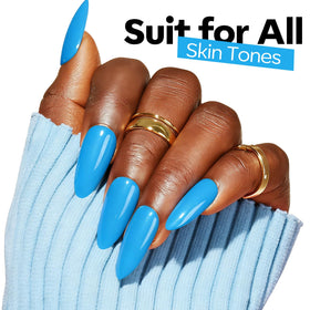 modelones Blue Gel Nail Polish 15ml in beautiful packaging