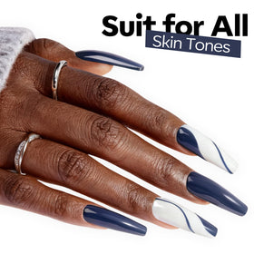 modelones Blue Gel Nail Polish brush for easy application