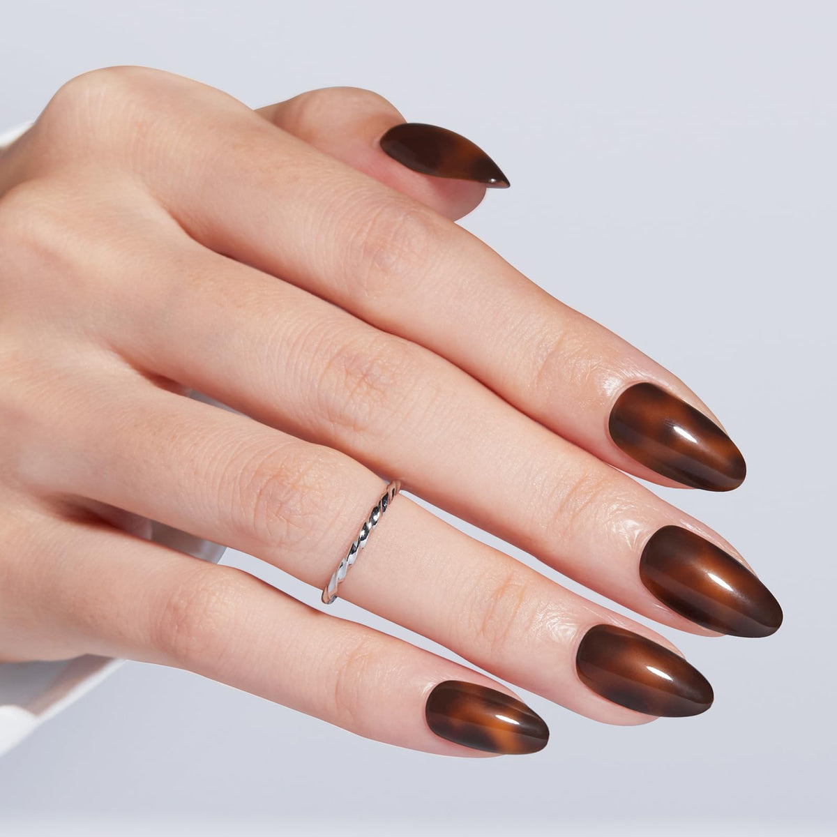modelones Brown Press On Nails assorted sizes