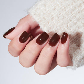 modelones Brown Press On Nails showing various sizes
