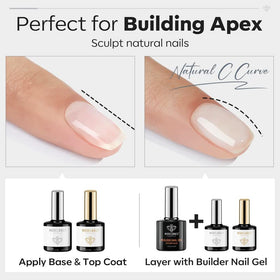 modelones Builder Nail Gel application on nails