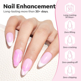 modelones Builder Nail Gel clear and pink bottles side by side