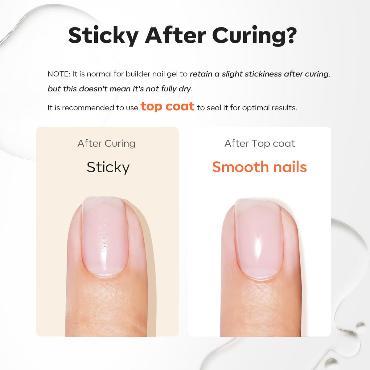 modelones Builder Nail Gel curing under UV lamp