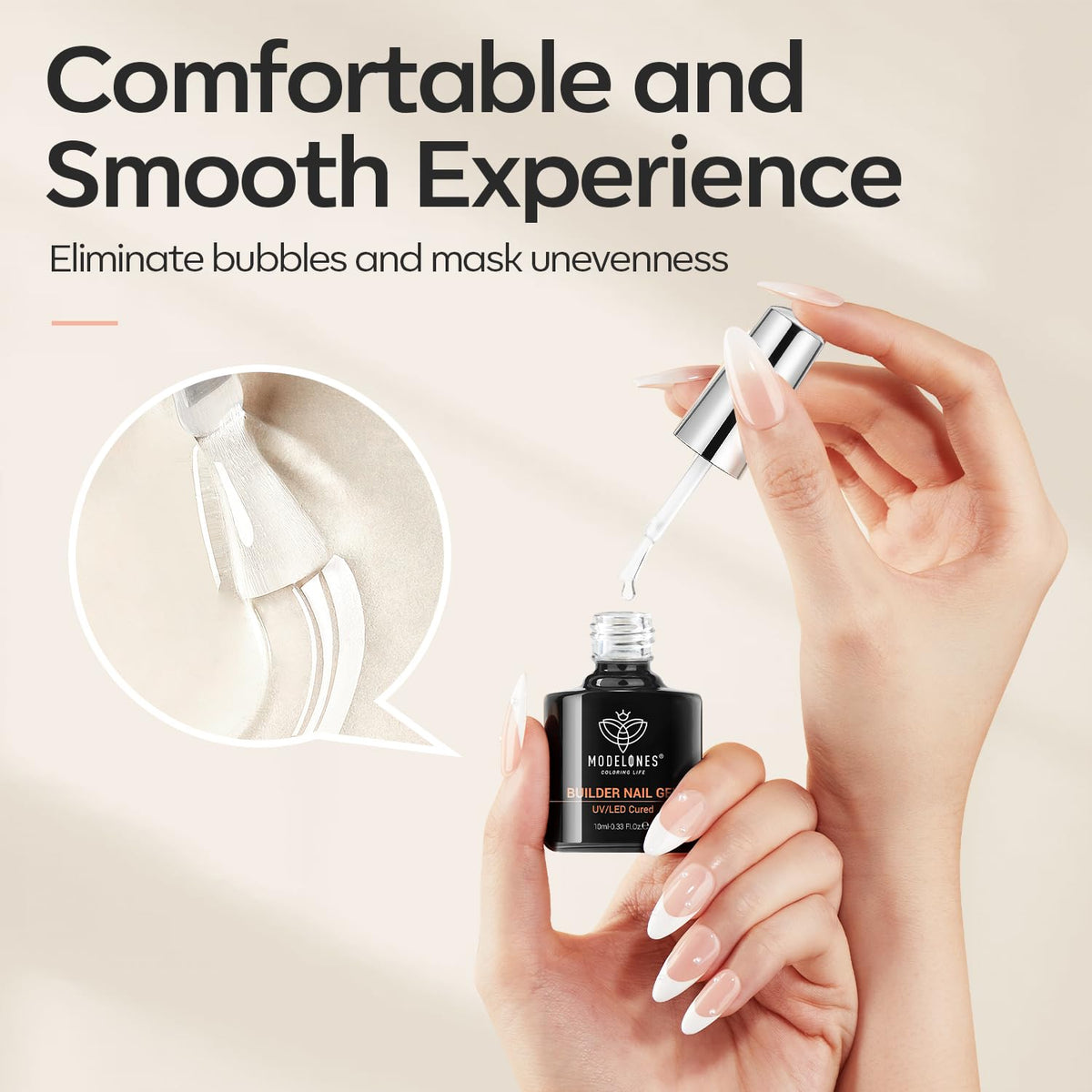 modelones Builder Nail Gel in a nail care setup