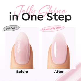 modelones Builder Nail Gel Top Coat Milky Pink 15ml close-up of texture
