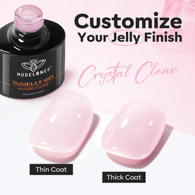 modelones Builder Nail Gel Top Coat Milky Pink 15ml packaging details