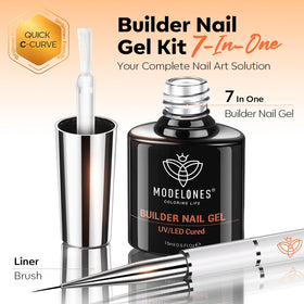 modelones Builder Nail Gel used for 3D nail art