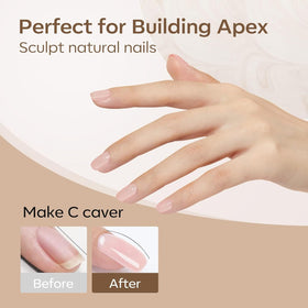 modelones Builder Nail Set with elegant nude pink shades