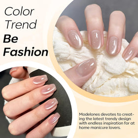modelones Cat Eye Gel Nail Polish 15ML application on nails
