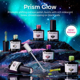 modelones Cat Eye Gel Nail Polish application on nails