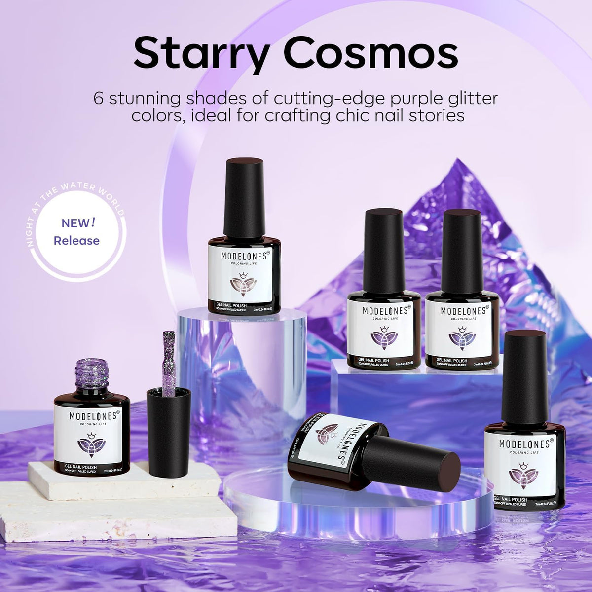 modelones Cat Eye Gel Nail Polish brush for application