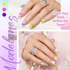 modelones Cat Eye Gel Nail Polish in blue shade