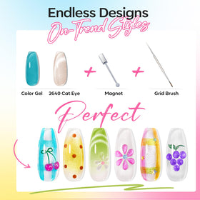 modelones Cat Eye Gel Nail Polish in green shade