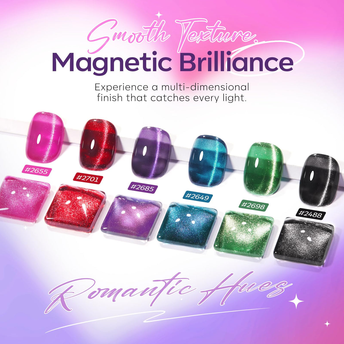 modelones Cat Eye Gel Nail Polish in pink shade