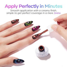 modelones Cat Eye Gel Nail Polish in red shade