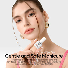 modelones Cat Eye Gel Nail Polish in use at a nail art session