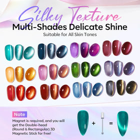 modelones Cat Eye Gel Nail Polish in use at a nail salon