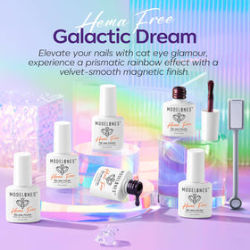 modelones Cat Eye Gel Nail Polish Set displayed with magnet