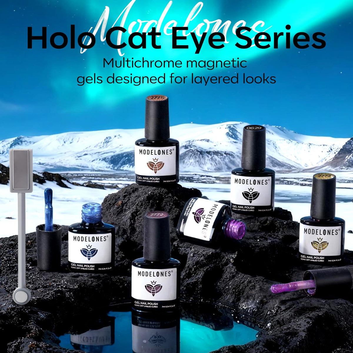 modelones Cat Eye Gel Nail Polish Set packaging