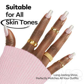 modelones Cat Eye Gel Nail Polish Silver White Glitter with magnet tool