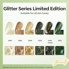 modelones cat eye gel polish bottles with glitter