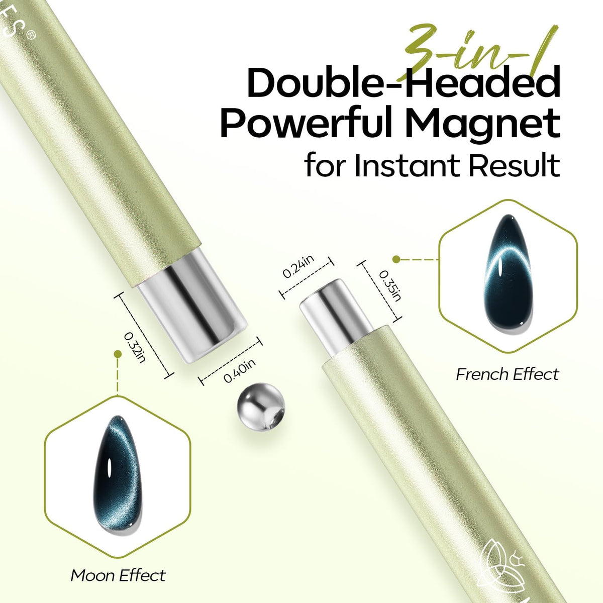 modelones Cat Eye Gel Polish Magnet Set usage instructions