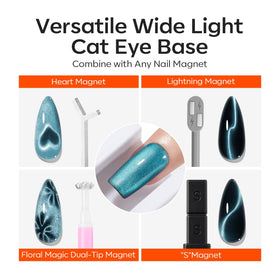 modelones Cat Eye Magnet displayed with cat eye gel polish