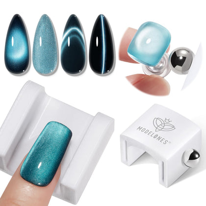 modelones Cat Eye Magnet front view with 10mm magnetic bead