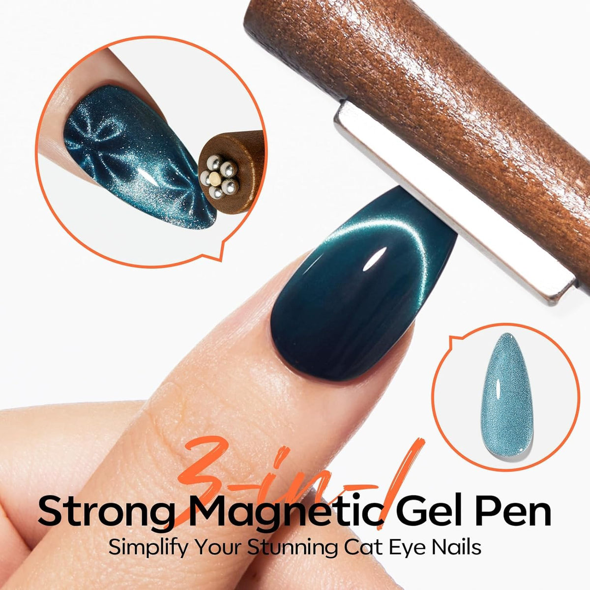 modelones Cat Eye Magnet heart and round magnets