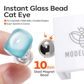 modelones Cat Eye Magnet in use creating cat eye nail art