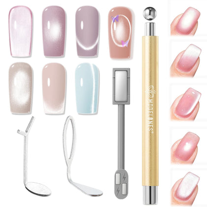 Modelones Cat Eye Magnet Nail Art Pen Set 5PCS front view