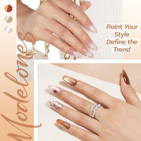 modelones Cat Eye Magnet Pen in use creating cat eye effect on nails