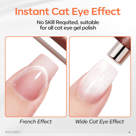 modelones Cat Eye Magnet Pen showing ergonomic wooden handle