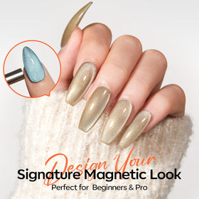 modelones Cat Eye Magnet Set in use on nails