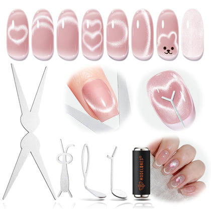 Modelones Cat Eye Magnet Set with five unique shapes