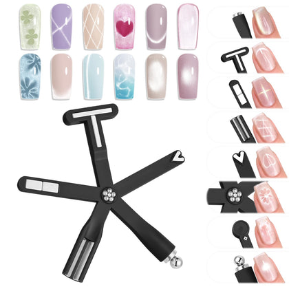 Modelones Cat Eye Magnet Tool front view with 8 magnetic heads